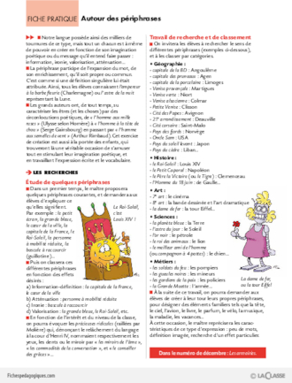 Curiosités et leçons de choses (6) / Autour des périphrases