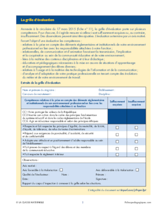 Début de carrière : titularisation  et indemnités