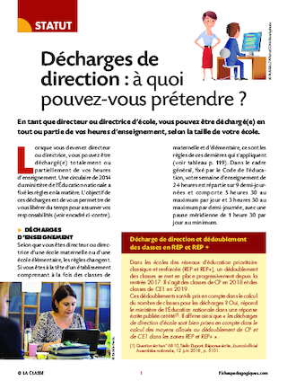 Décharges de direction : à quoi pouvez-vous prétendre ?