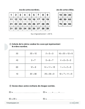 Décomposition de nombres