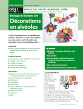 Décorations en alvéoles