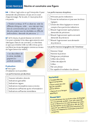 Décrire et construire une figure