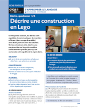 Décrire une construction en lego