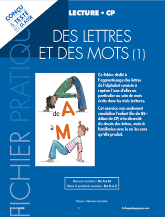 Des lettres et des mots - De A à M (1/2)