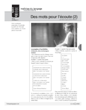 Des mots pour l'écoute (2)