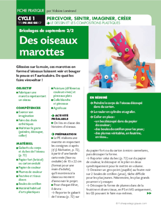 Des oiseaux marottes