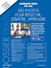 Des photos pour réflechir, débattre, apprendre - Cycle 1