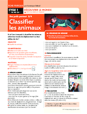 Des poils partout. Classifier les animaux (3)