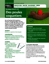 Des poules coquetiers