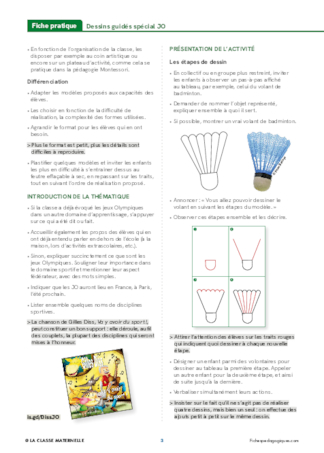 Dessins guidés spécial JO