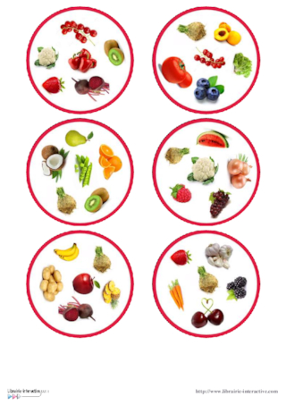 Discrimination visuelle - Fruits et les légumes