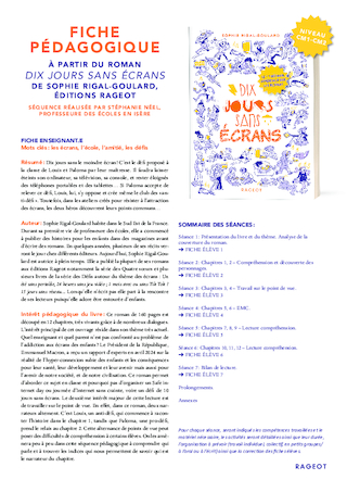 Dix jours sans écrans