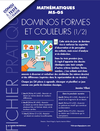 Dominos formes et couleurs (1/2)