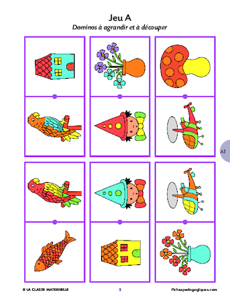 Dominos formes et couleurs (1/2)