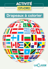 Drapeaux à colorier