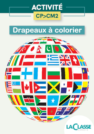 Drapeaux à colorier