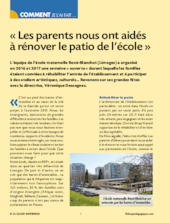 Ecole rénovée avec les parents