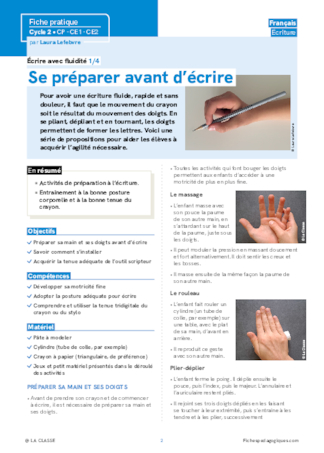 Écrire avec fluidité - Outils et conseils pour l'enseignement de l'écriture