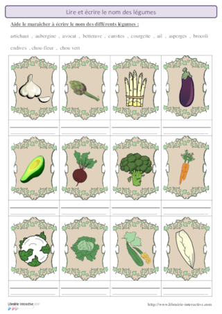 Devine tête - Légumes - FichesPédagogiques.com