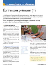 Écrire son prénom (1)