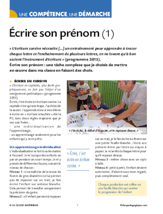 Écrire son prénom (1)