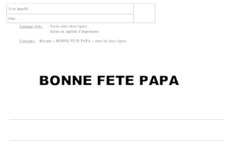 Ecriture graphisme - PAPA