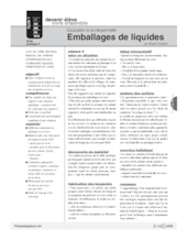 Education à la citoyenneté (4) / Emballages de liquides