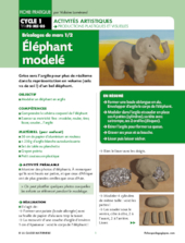 Éléphant modelé