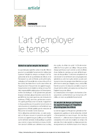 Emplois du temps CM1 2022