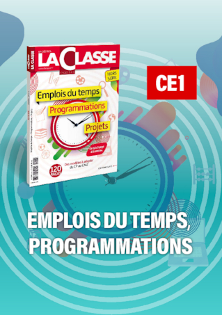 Les emplois du temps et programmations CE1 2019