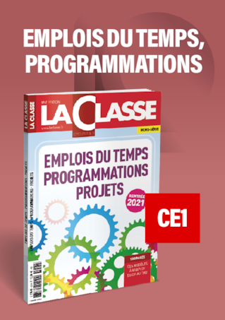 Emplois du temps et programmations CE1 2021