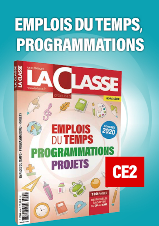 Emplois du temps et programmations CE2 2020/2021