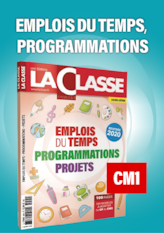 Emplois du temps et programmations CM1 2020/2021