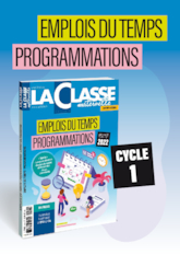 Emplois du temps, programmations Cycle 1 2022