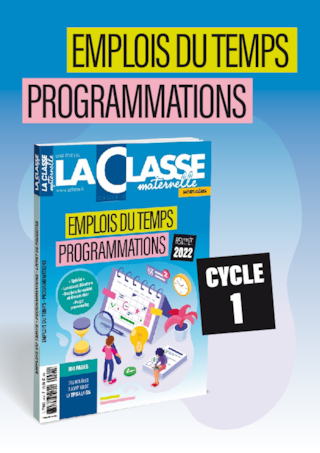 Emplois du temps, programmations Cycle 1 2022