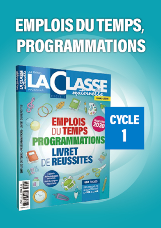 Emplois du temps, programmations et projets Cycle 1 2020