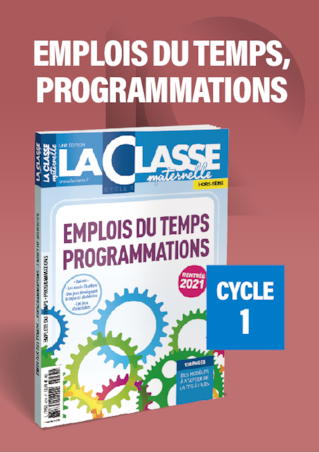 Emplois du temps, programmations et projets Cycle 1 2021