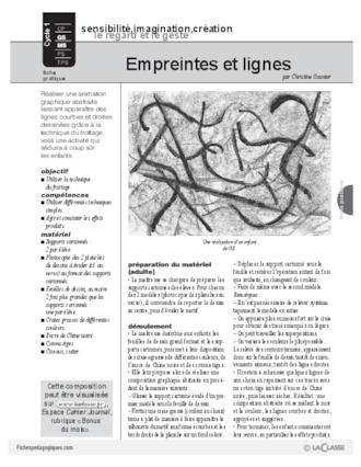 Empreintes et lignes