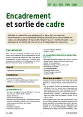 Encadrement et sortie de cadre