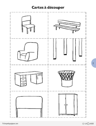 Enrichir son vocabulaire avec Petit Frère (1) / Le mobilier de classe