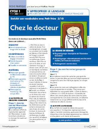 Enrichir son vocabulaire avec Petit Frère (3) / Chez le docteur