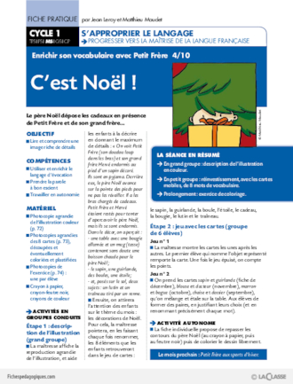 Enrichir son vocabulaire avec Petit Frère (4) / C'est Noël!