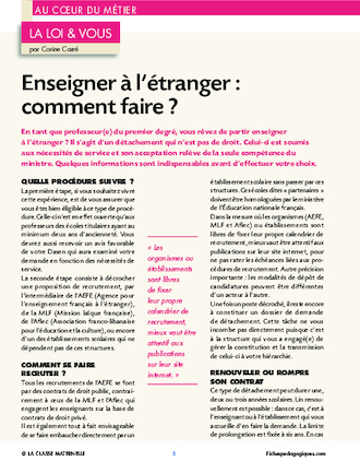 Enseigner à l’étranger : comment faire ?