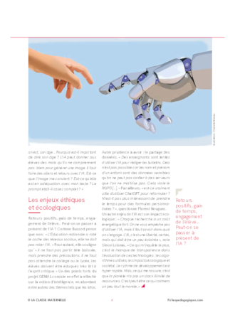 Enseigner avec l'intelligence artificielle