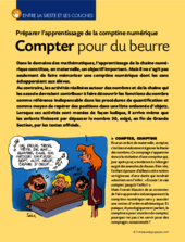 Entre la sieste et les couches / Compter pour du beurre