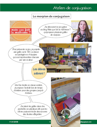 Entrez dans ma classe : ateliers de conjugaison