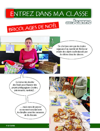 Entrez dans ma classe : bricolages de Noël