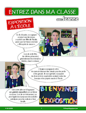 Entrez dans ma classe : exposition à l'école