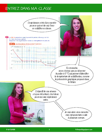 Entrez dans ma classe : les changements de l'état de l'eau