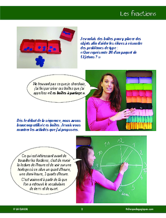 Entrez dans ma classe : les fractions